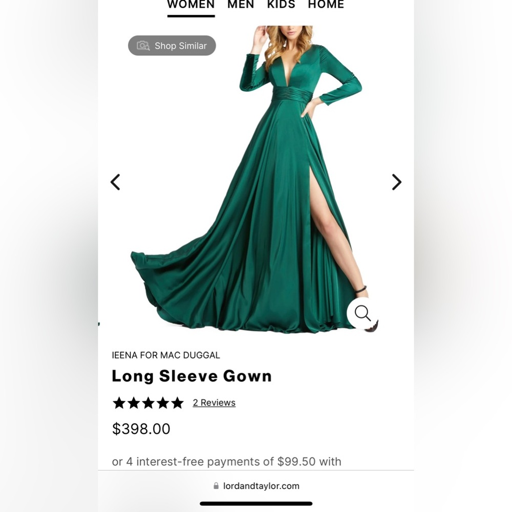 Leena for Mac Duggal Dress, size 6, tailored for modesty